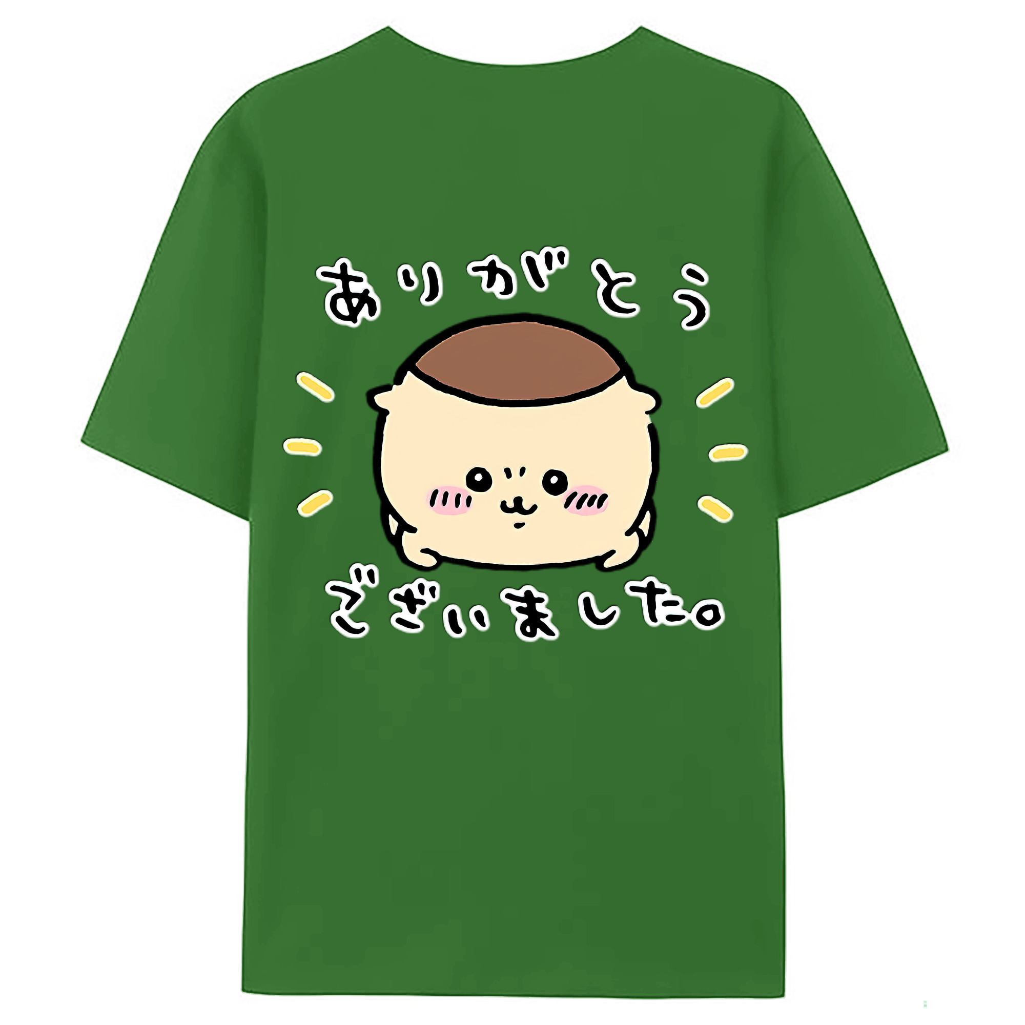 （画像用） ちいかわ くりまんじゅう Chii-kawa kuri manjū レディース半袖Tシャツ(バックプリント)
